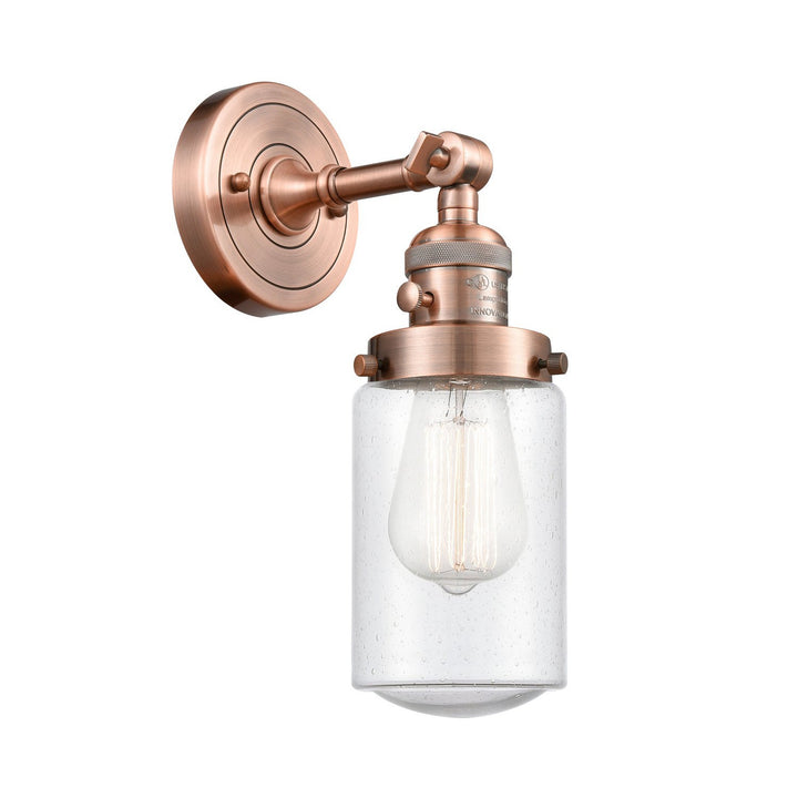 Innovations Franklin Restoration 203SW-AC-G314 Wall Sconce Light - Antique Copper