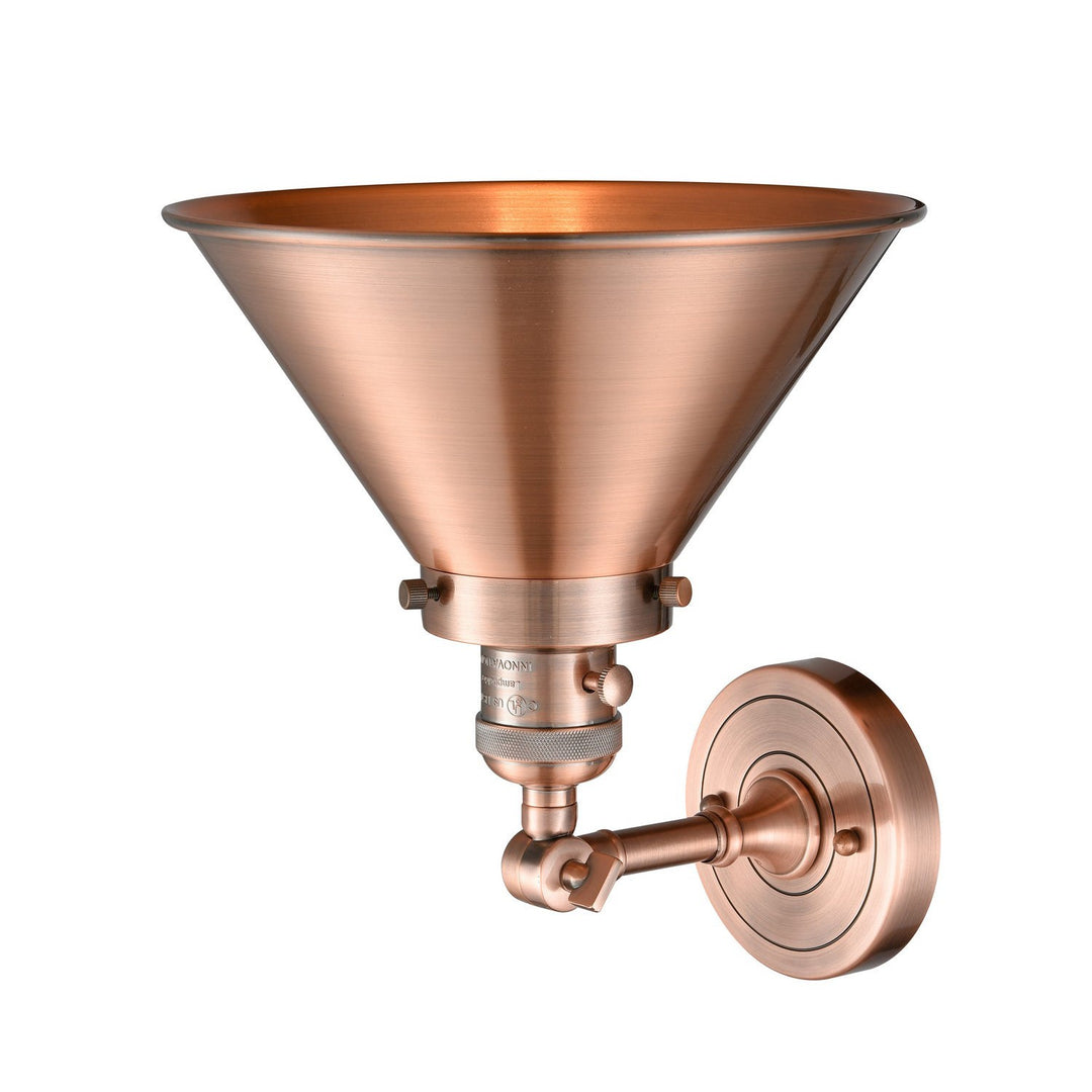 Innovations Franklin Restoration 203SW-AC-M10-AC Wall Sconce Light - Antique Copper