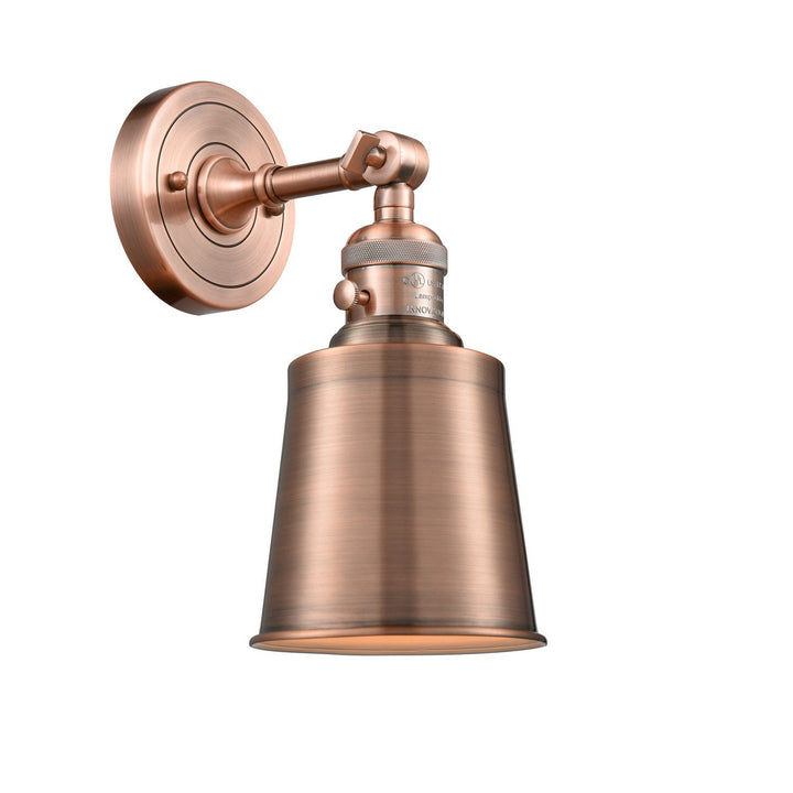 Innovations Franklin Restoration 203SW-AC-M9-AC Wall Sconce Light - Antique Copper
