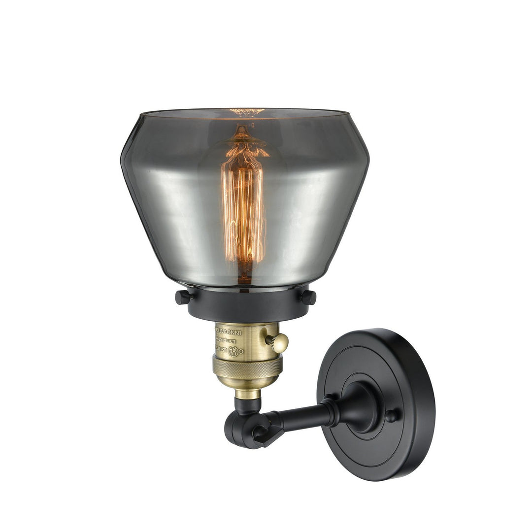 Innovations Franklin Restoration 203SW-BAB-G173 Wall Sconce Light - Black Antique Brass