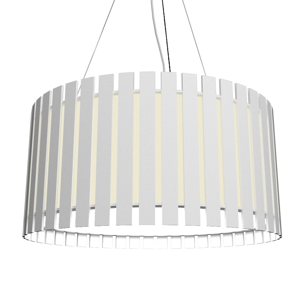 Accord Slatted 1093.07 Pendant Light - White