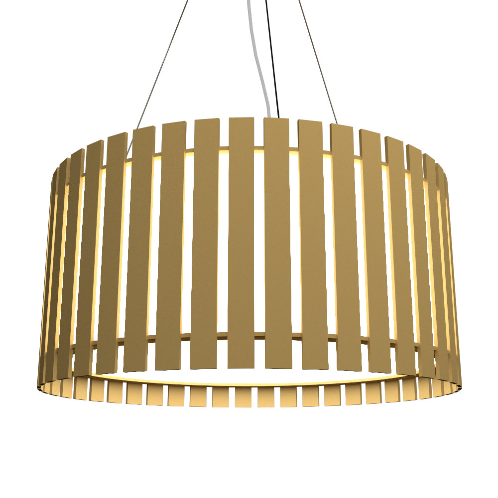 Accord Slatted 1093.38 Pendant Light - Pale Gold