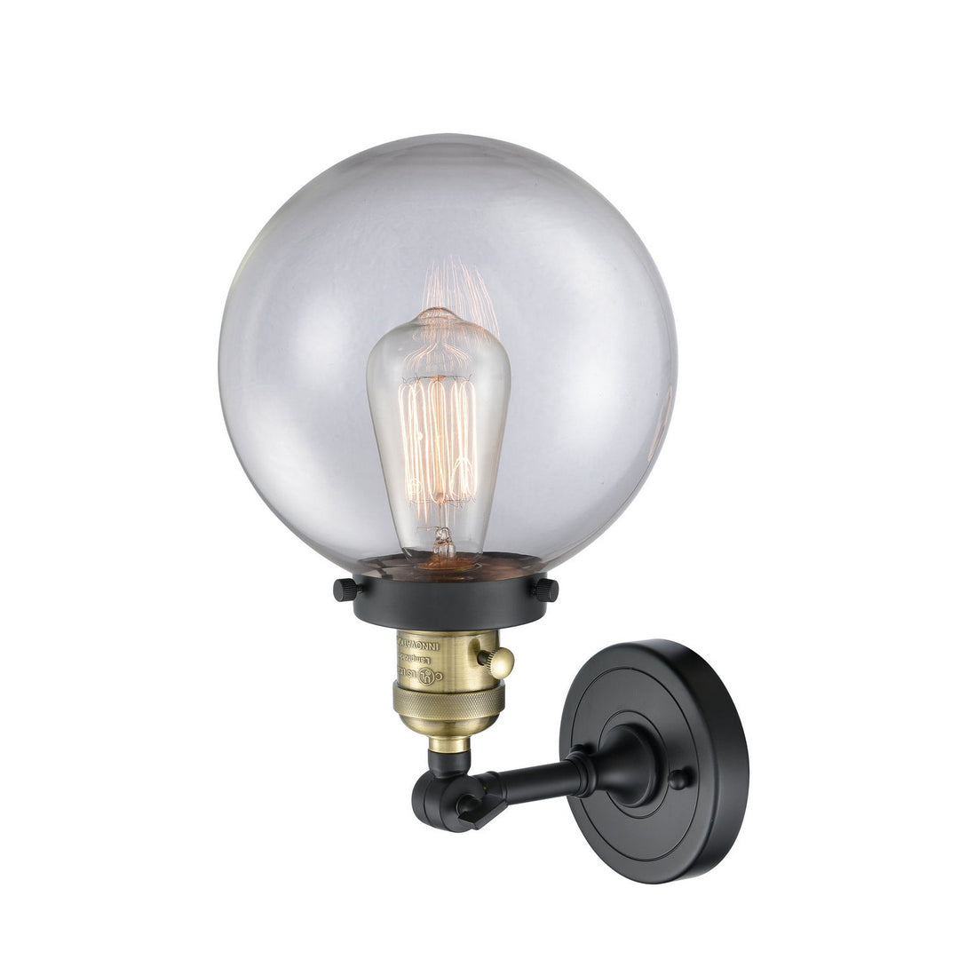 Innovations Franklin Restoration 203SW-BAB-G202-8 Wall Sconce Light - Black Antique Brass