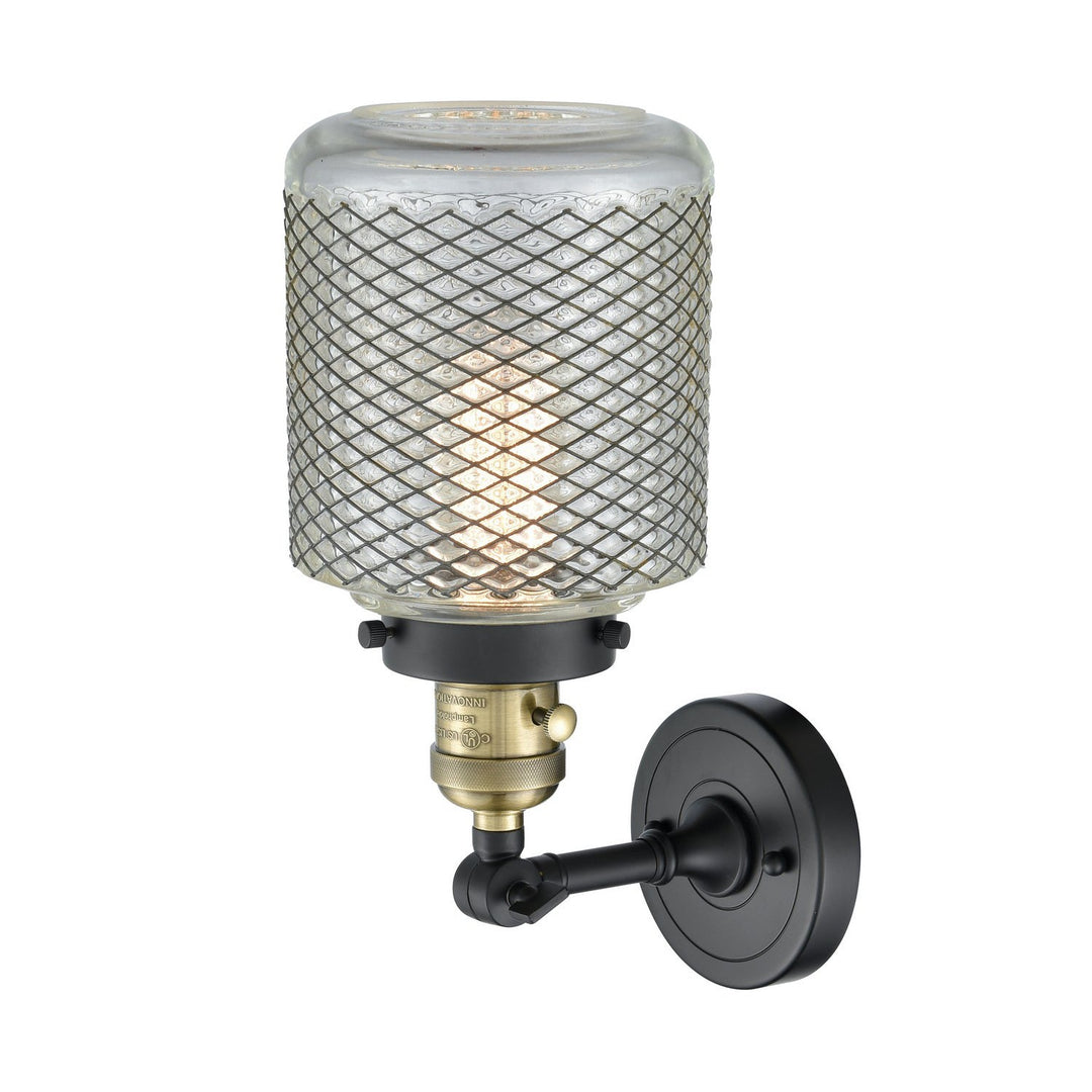 Innovations Franklin Restoration 203SW-BAB-G262 Wall Sconce Light - Black Antique Brass