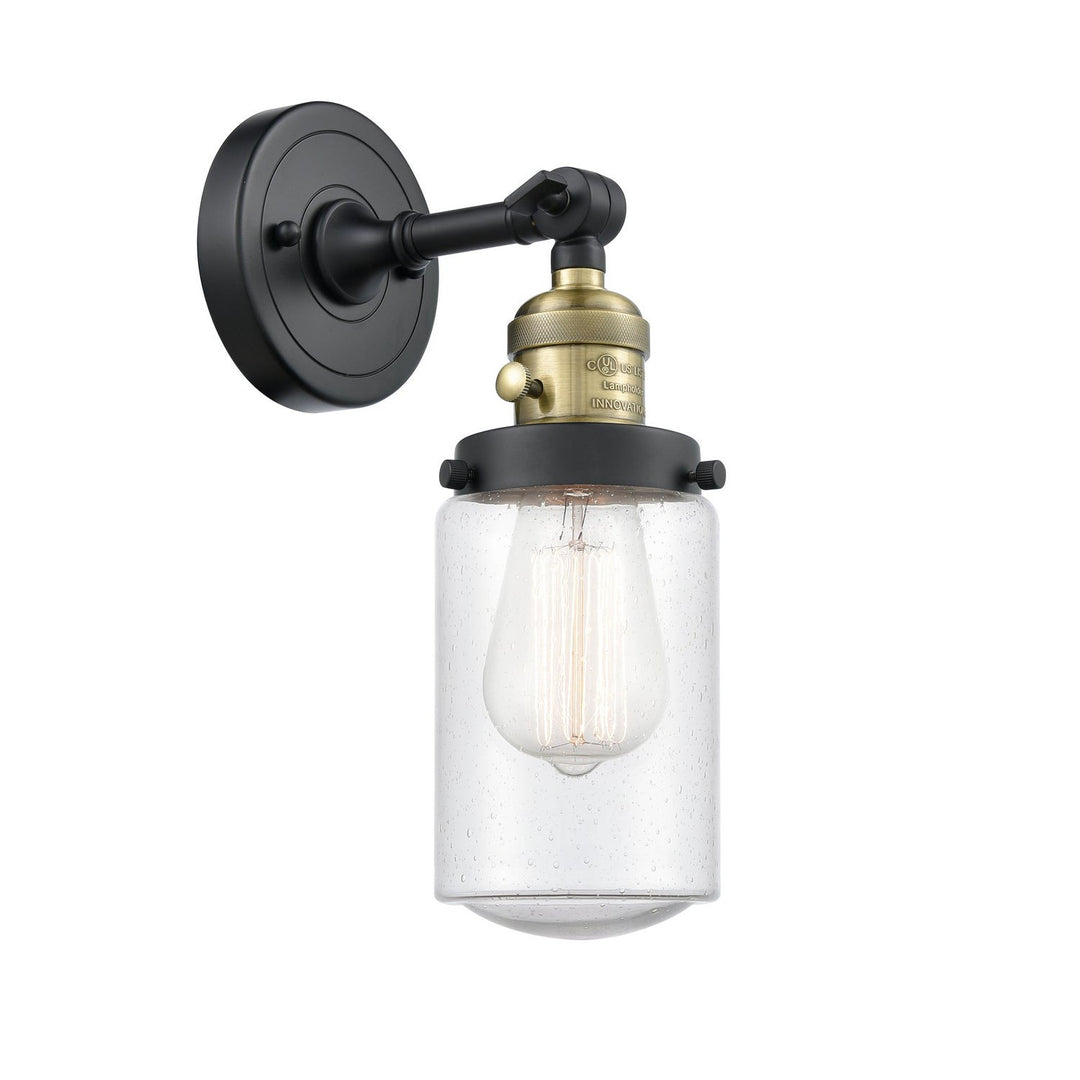 Innovations Franklin Restoration 203SW-BAB-G314 Wall Sconce Light - Black Antique Brass