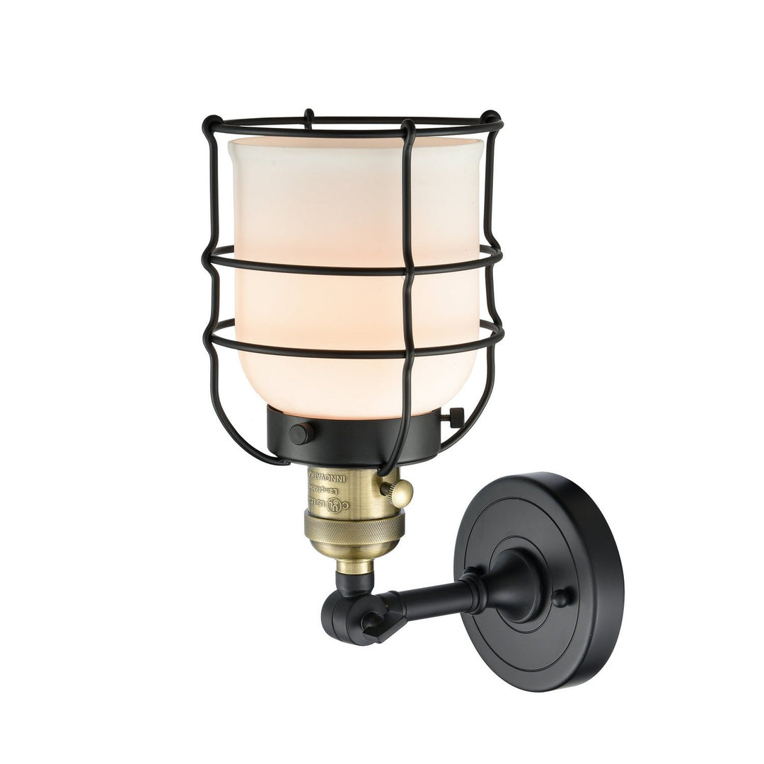 Innovations Franklin Restoration 203SW-BAB-G51-CE Wall Sconce Light - Black Antique Brass