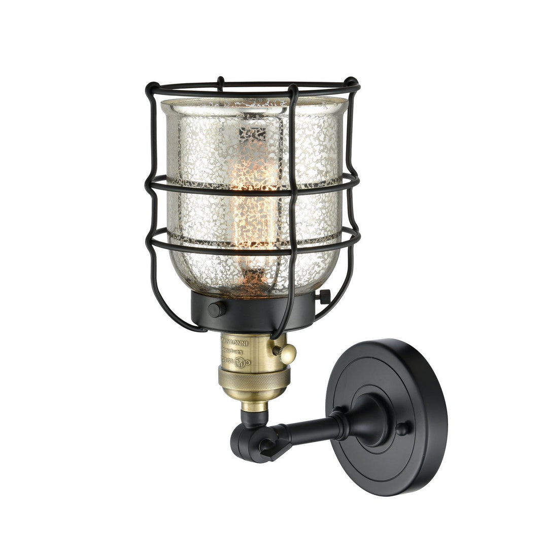 Innovations Franklin Restoration 203SW-BAB-G58-CE Wall Sconce Light - Black Antique Brass