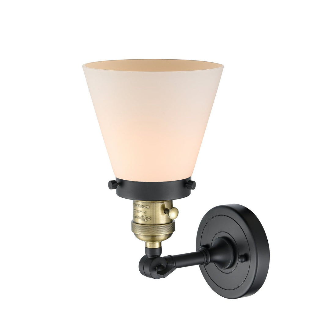 Innovations Franklin Restoration 203SW-BAB-G61 Wall Sconce Light - Black Antique Brass
