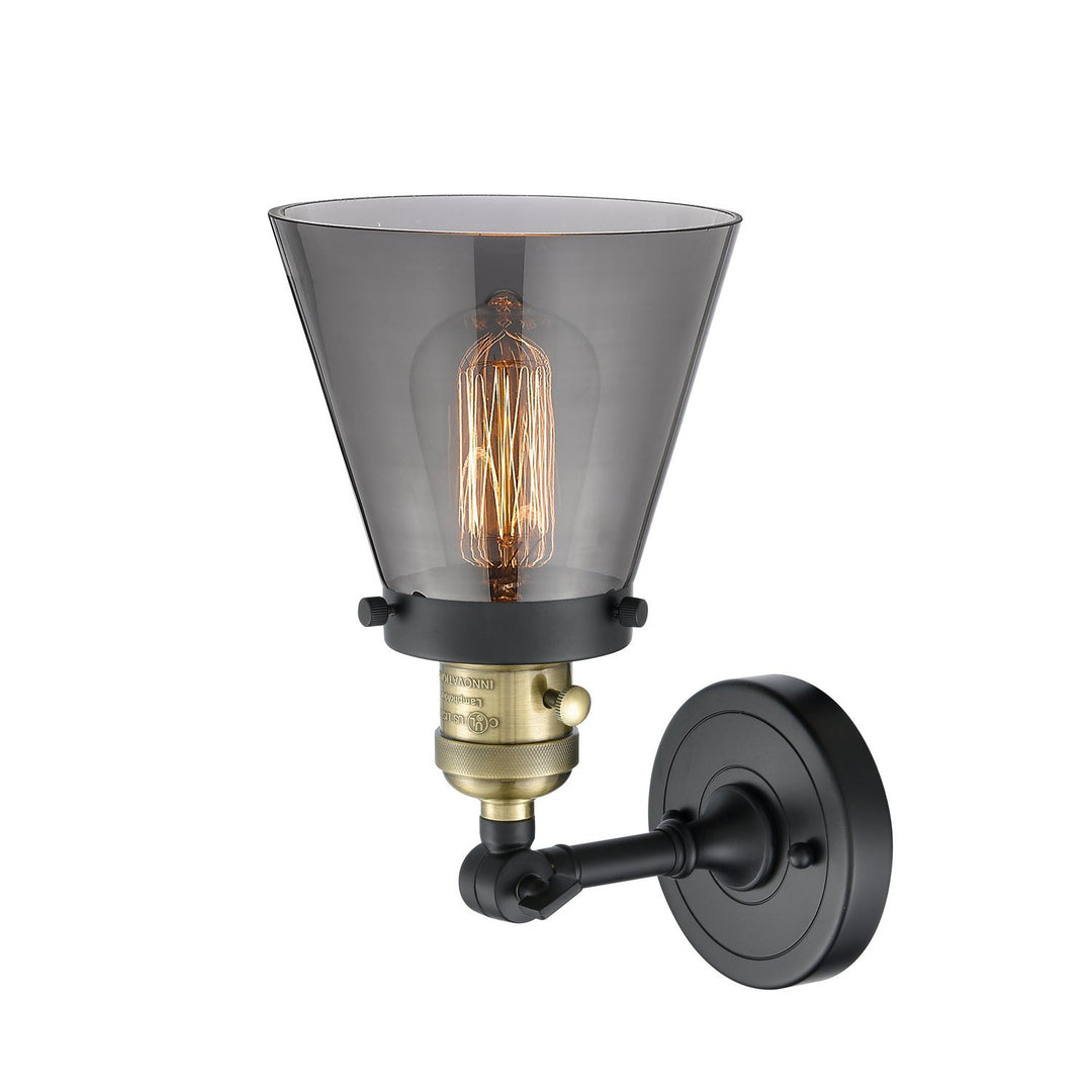 Innovations Franklin Restoration 203SW-BAB-G63 Wall Sconce Light - Black Antique Brass