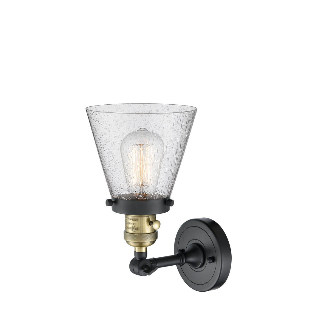 Innovations Franklin Restoration 203SW-BAB-G64 Wall Sconce Light - Black Antique Brass