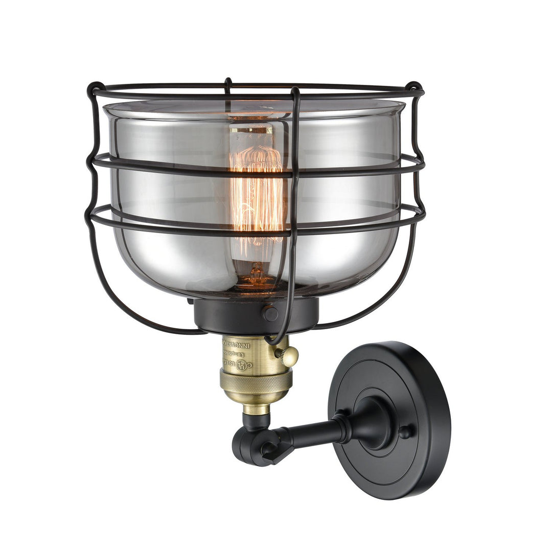 Innovations Franklin Restoration 203SW-BAB-G73-CE Wall Sconce Light - Black Antique Brass