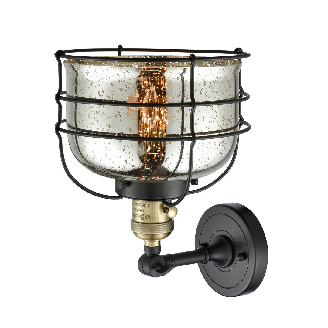 Innovations Franklin Restoration 203SW-BAB-G78-CE Wall Sconce Light - Black Antique Brass