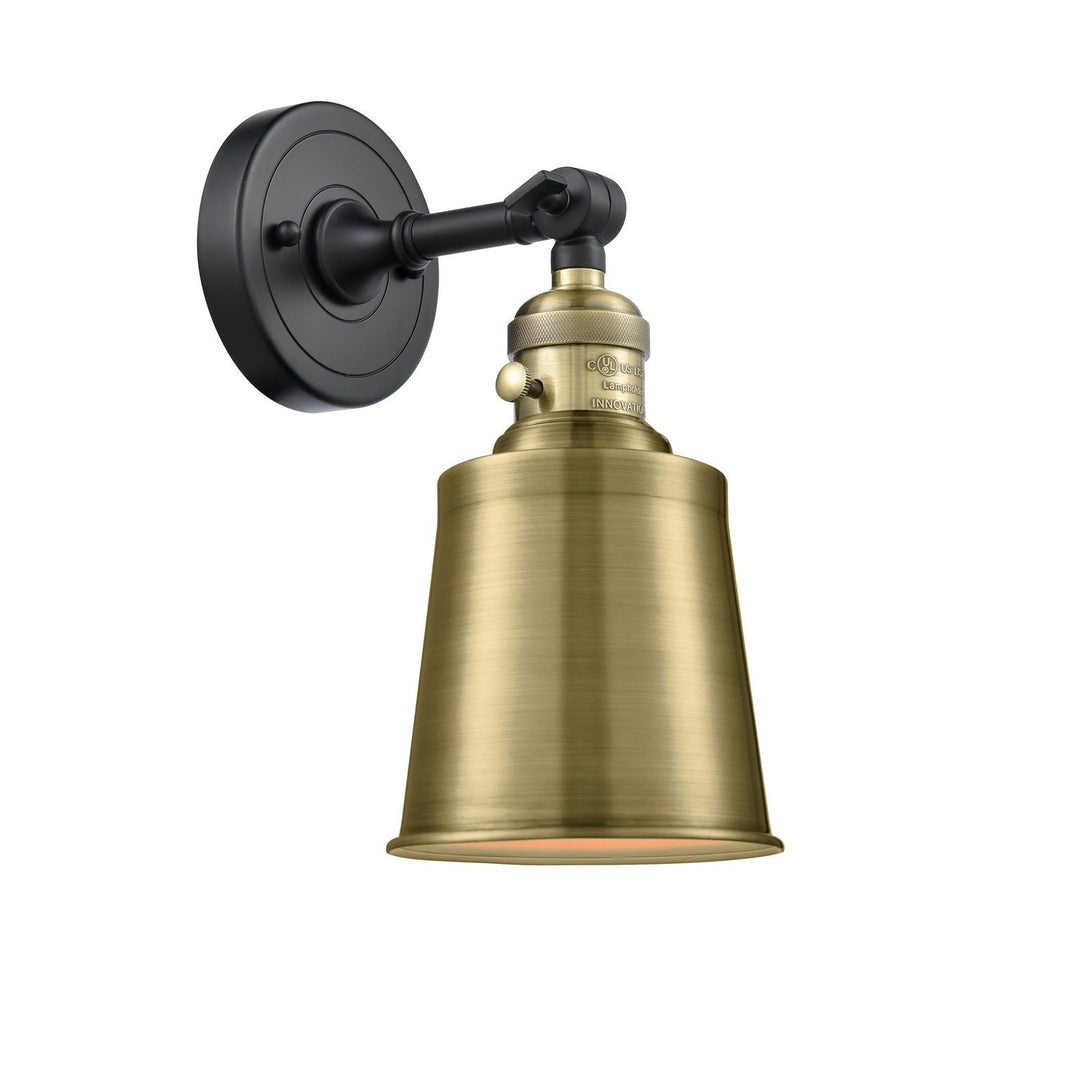 Innovations Franklin Restoration 203SW-BAB-M9-AB Wall Sconce Light - Black Antique Brass