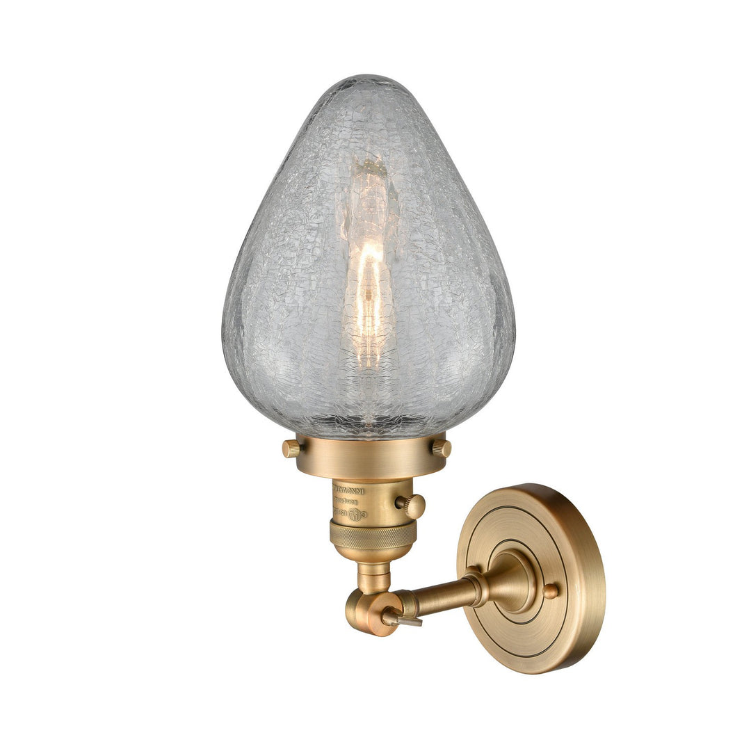 Innovations Franklin Restoration 203SW-BB-G165 Wall Sconce Light - Brushed Brass