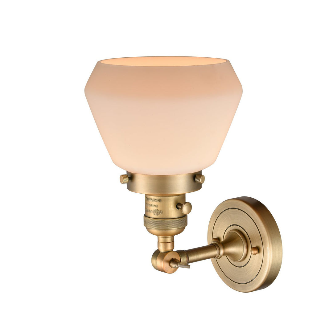 Innovations Franklin Restoration 203SW-BB-G171 Wall Sconce Light - Brushed Brass