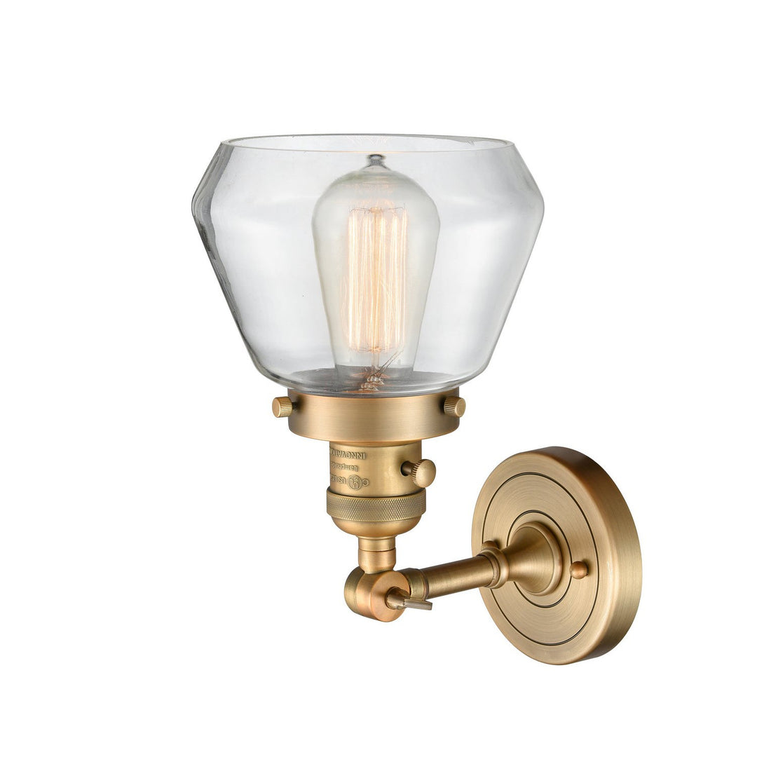 Innovations Franklin Restoration 203SW-BB-G172 Wall Sconce Light - Brushed Brass