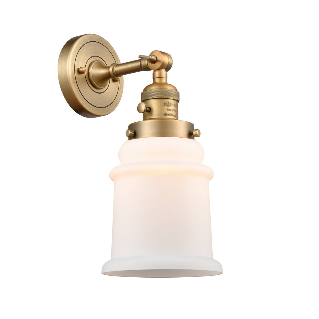 Innovations Franklin Restoration 203SW-BB-G181 Wall Sconce Light - Brushed Brass
