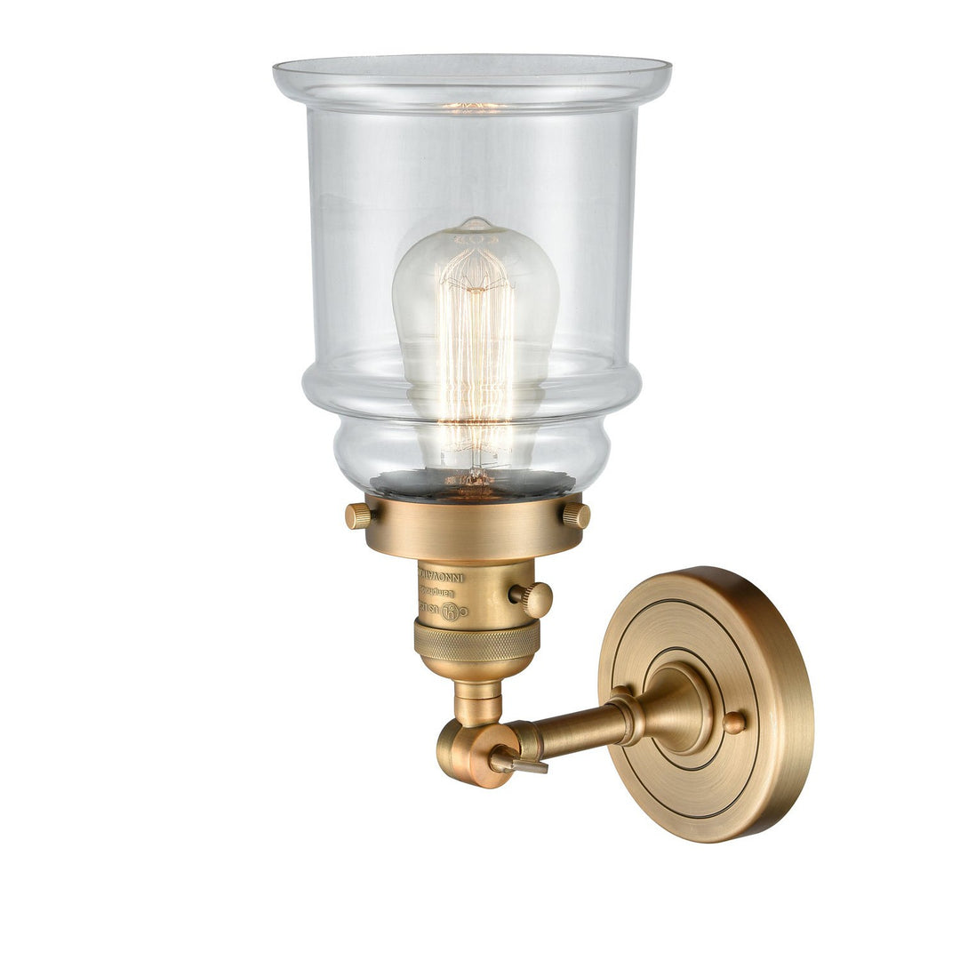 Innovations Franklin Restoration 203SW-BB-G182 Wall Sconce Light - Brushed Brass