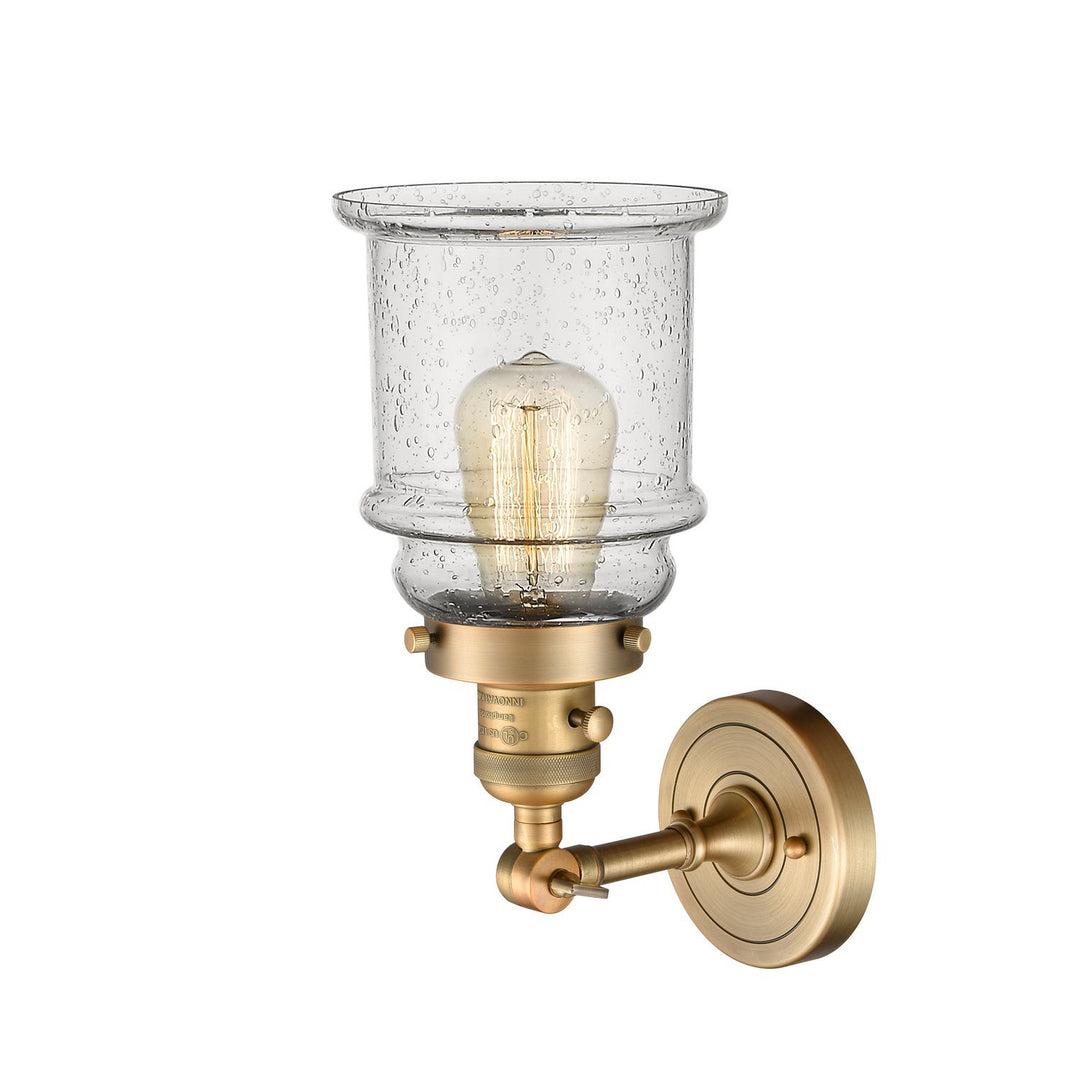 Innovations Franklin Restoration 203SW-BB-G184 Wall Sconce Light - Brushed Brass