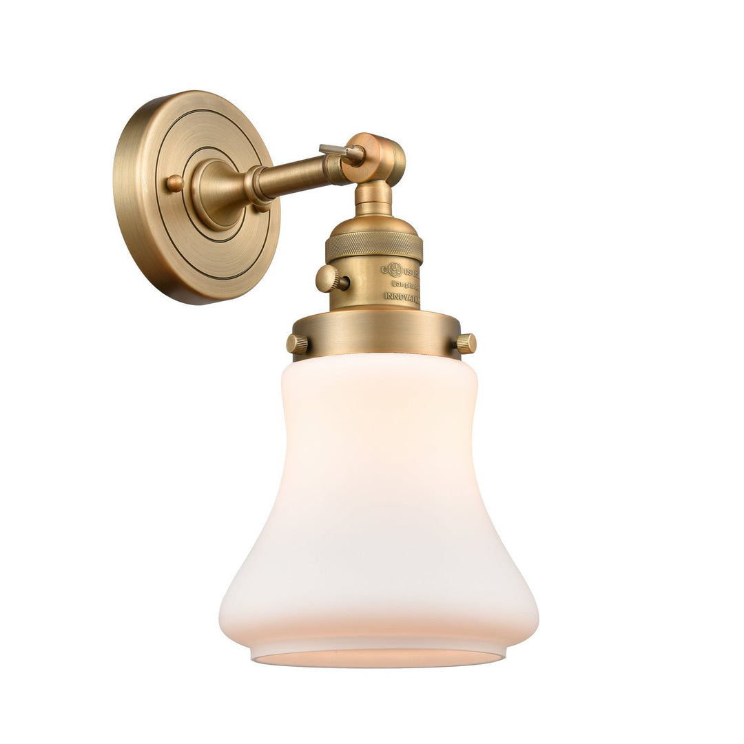 Innovations Franklin Restoration 203SW-BB-G191 Wall Sconce Light - Brushed Brass