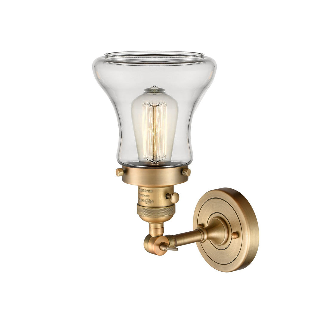 Innovations Franklin Restoration 203SW-BB-G192 Wall Sconce Light - Brushed Brass