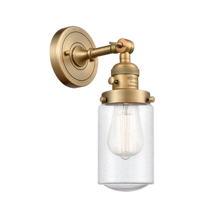 Innovations Franklin Restoration 203SW-BB-G314 Wall Sconce Light - Brushed Brass