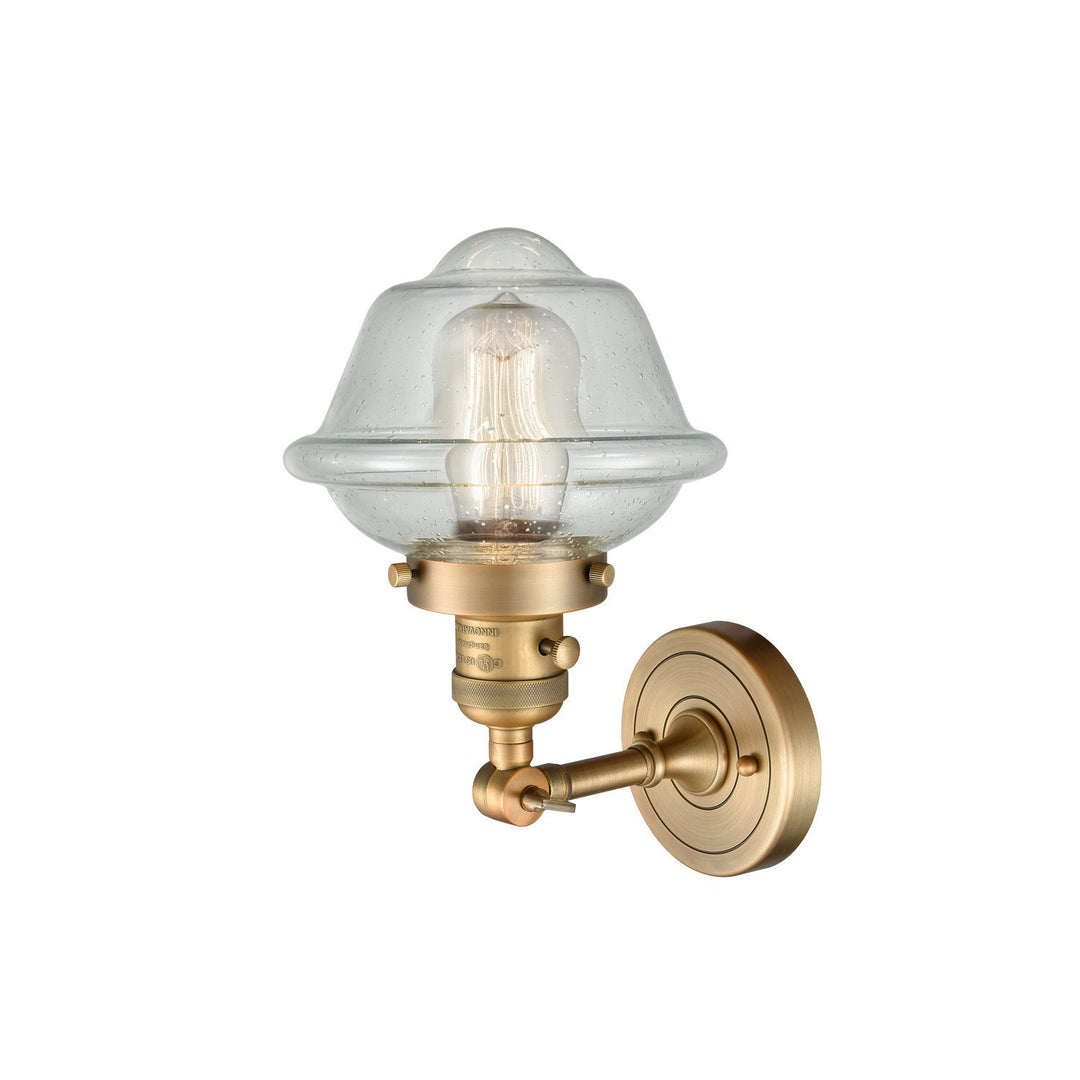 Innovations Franklin Restoration 203SW-BB-G534 Wall Sconce Light - Brushed Brass
