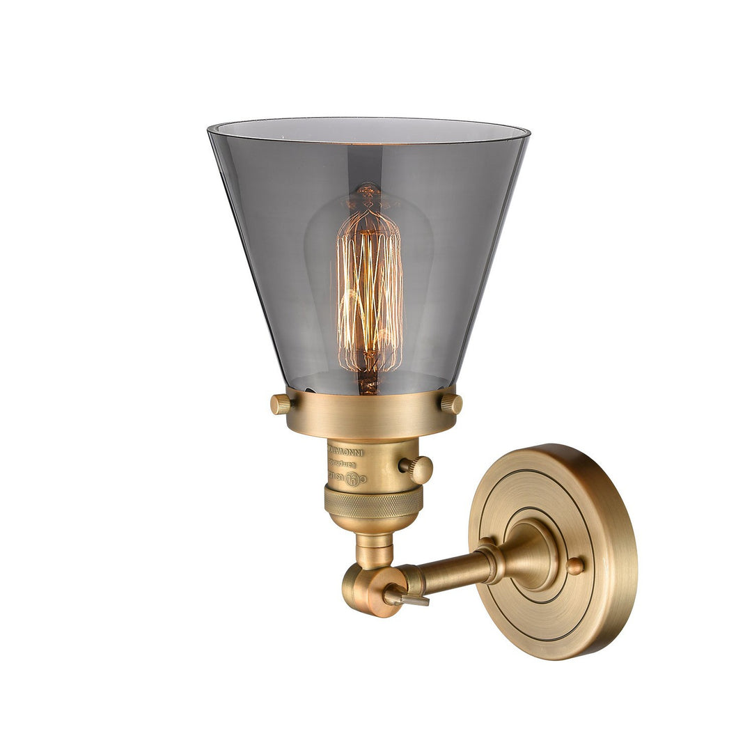 Innovations Franklin Restoration 203SW-BB-G63 Wall Sconce Light - Brushed Brass