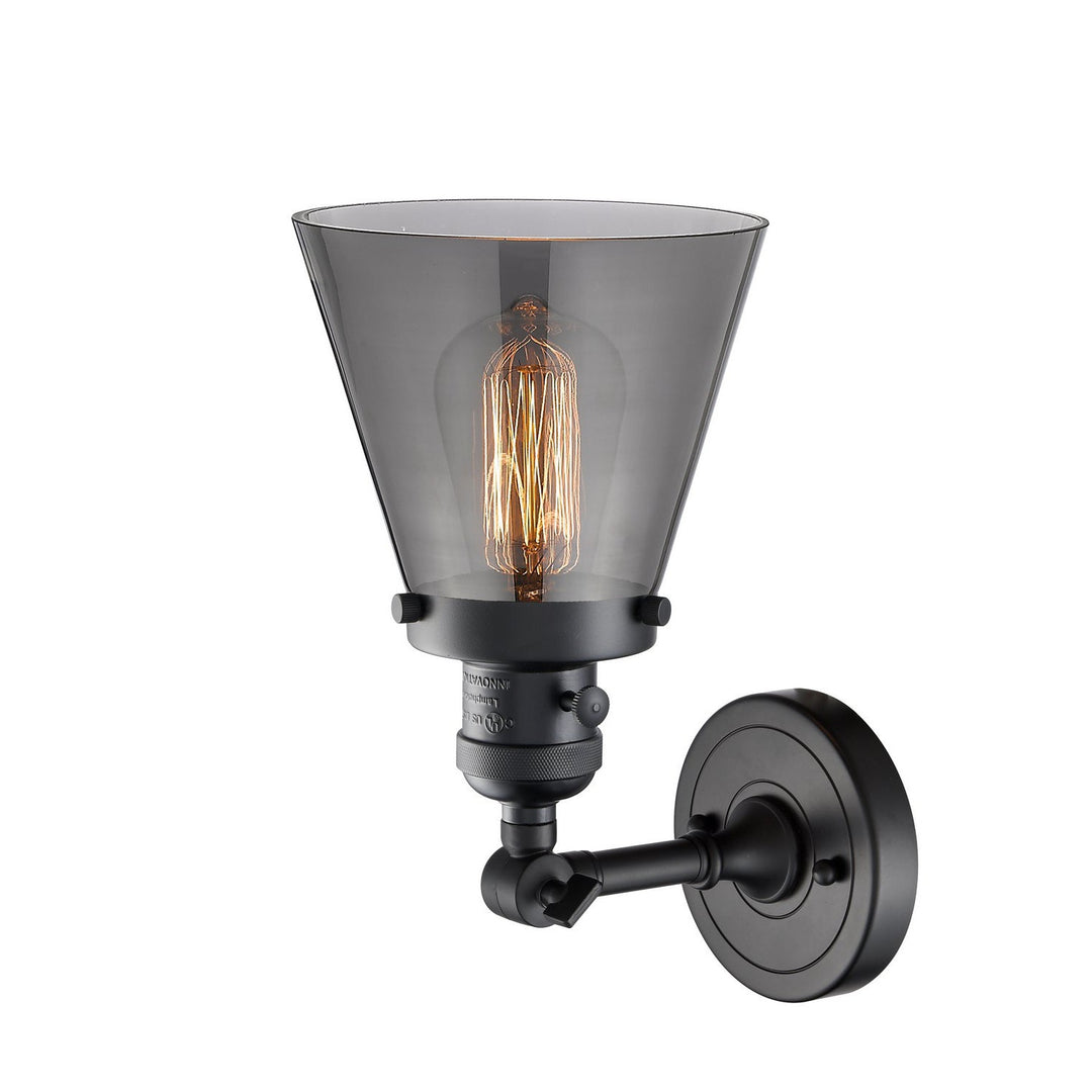 Innovations Franklin Restoration 203SW-BK-G63 Wall Sconce Light - Matte Black