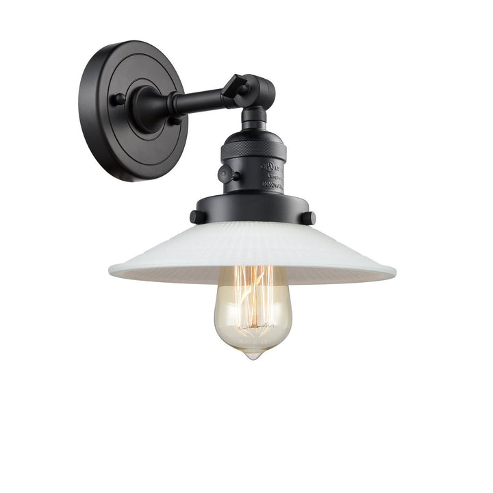 Innovations Franklin Restoration 203SW-BK-G1 Wall Sconce Light - Matte Black