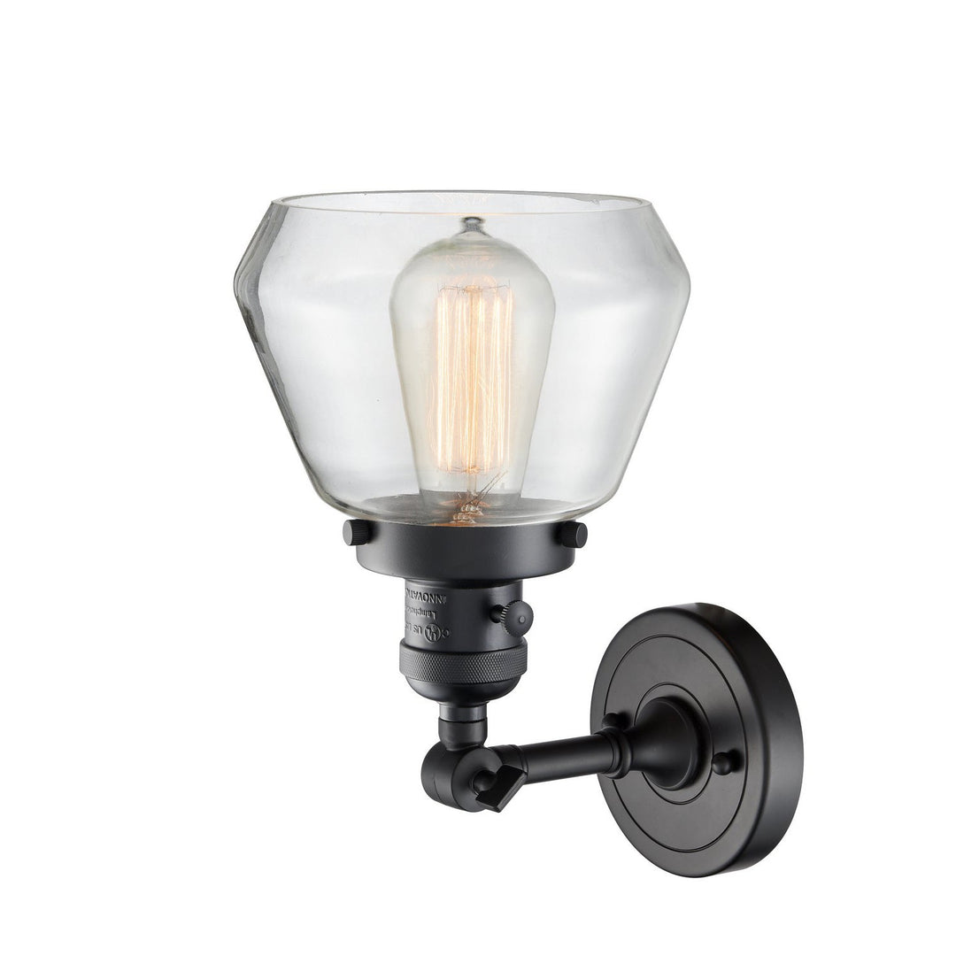 Innovations Franklin Restoration 203SW-BK-G172 Wall Sconce Light - Matte Black