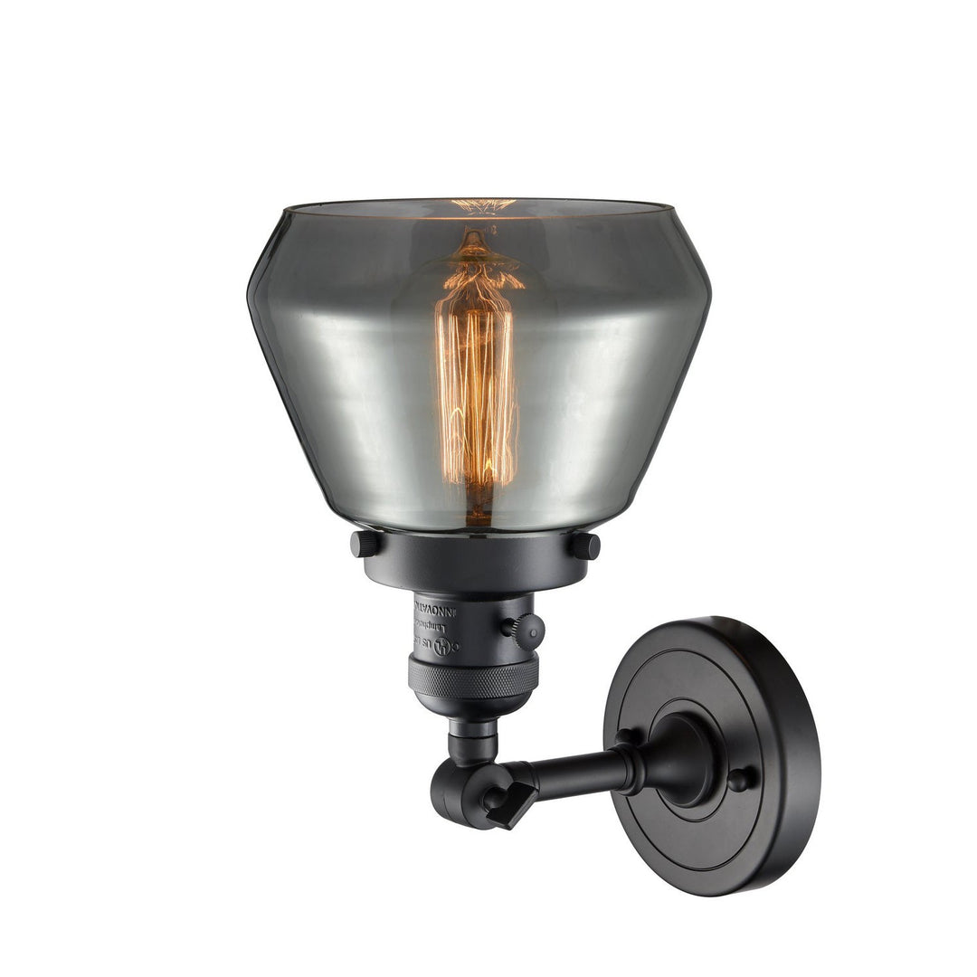 Innovations Franklin Restoration 203SW-BK-G173 Wall Sconce Light - Matte Black