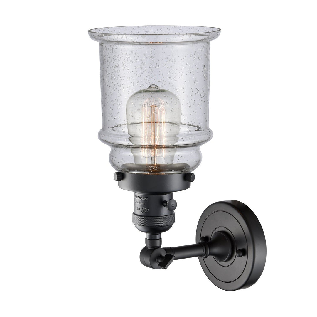 Innovations Franklin Restoration 203SW-BK-G184 Wall Sconce Light - Matte Black