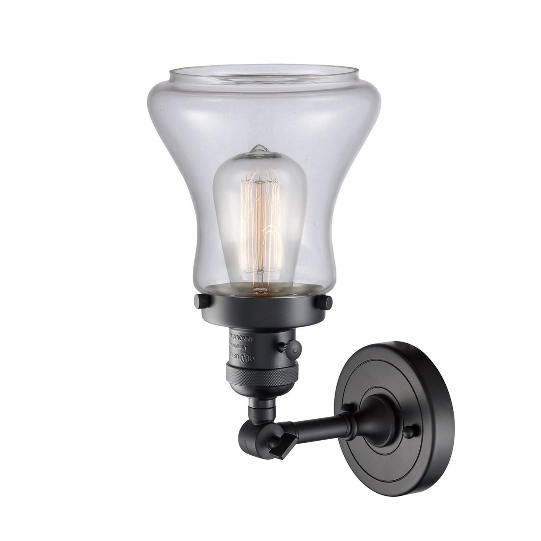 Innovations Franklin Restoration 203SW-BK-G192 Wall Sconce Light - Matte Black
