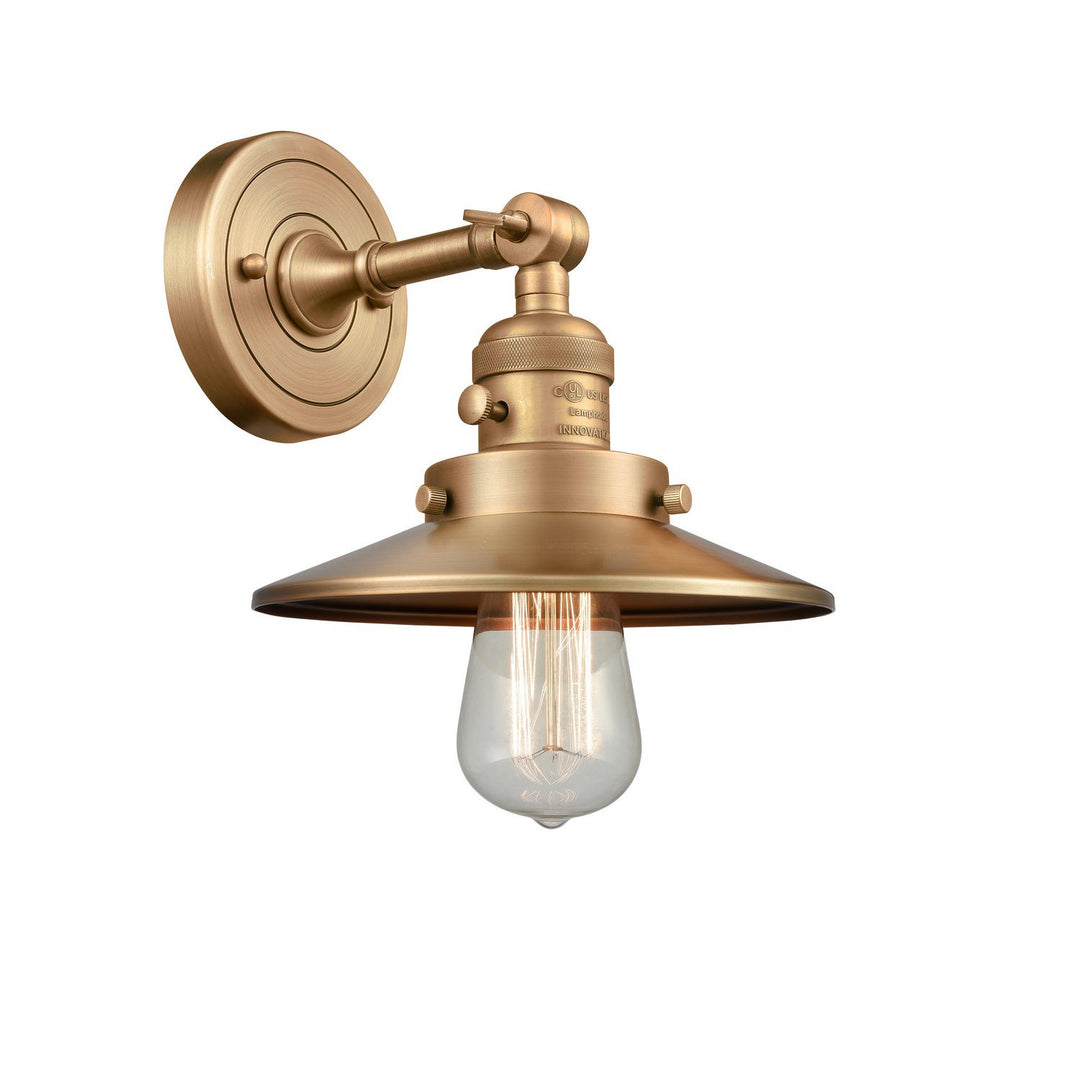 Innovations Franklin Restoration 203SW-BB-M4 Wall Sconce Light - Brushed Brass