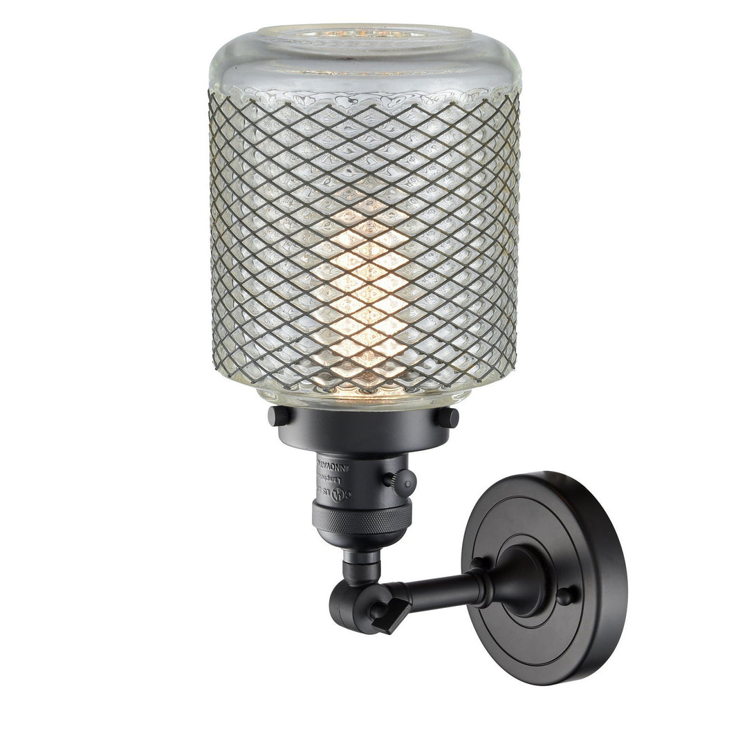 Innovations Franklin Restoration 203SW-BK-G262 Wall Sconce Light - Matte Black