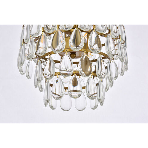 Elegant Mila 1102D12BR Chandelier Light - Brass