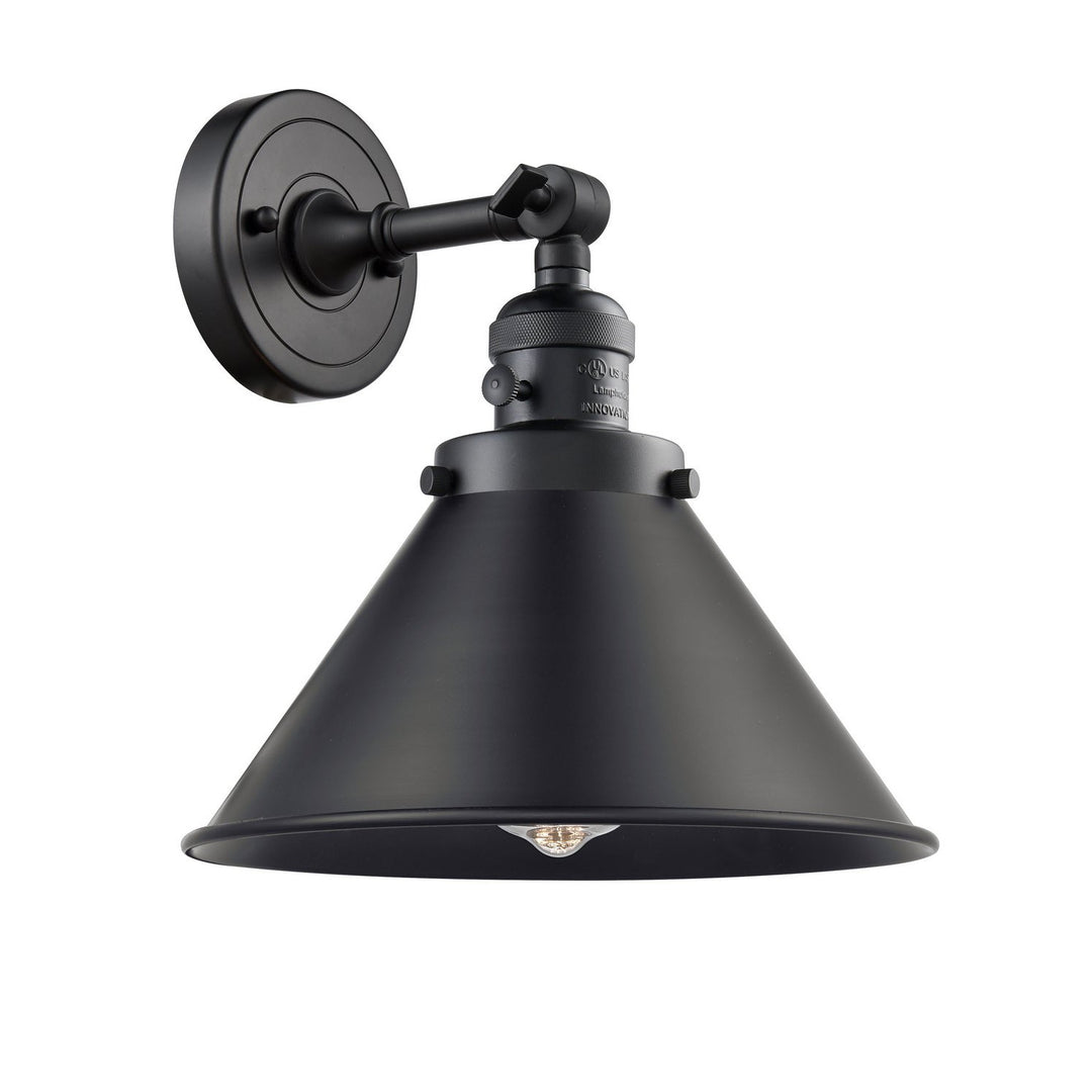 Innovations Franklin Restoration 203SW-BK-M10-BK Wall Sconce Light - Matte Black