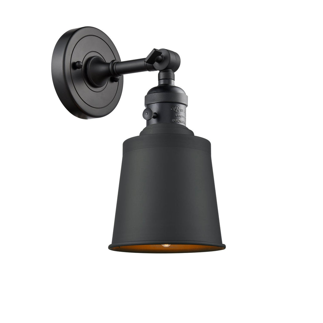 Innovations Franklin Restoration 203SW-BK-M9-BK Wall Sconce Light - Matte Black