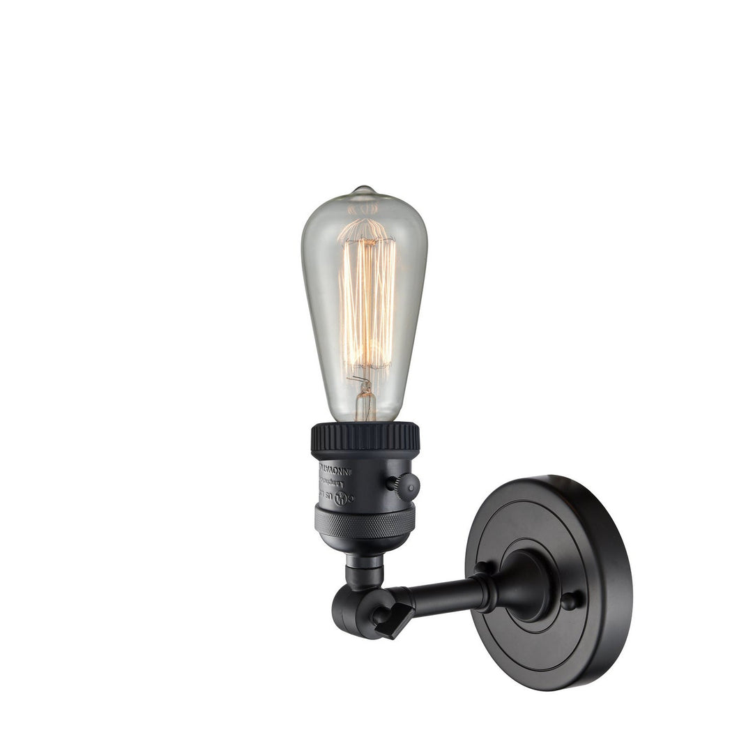 Innovations Franklin Restoration 203SWNH-BK Wall Light - Matte Black