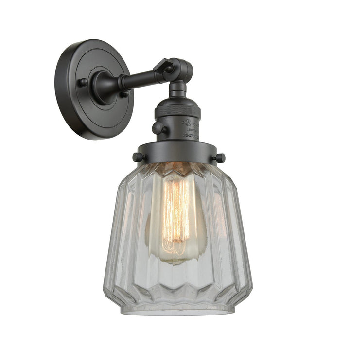 Innovations Franklin Restoration 203SW-OB-G142 Wall Sconce Light - Oil Rubbed Bronze