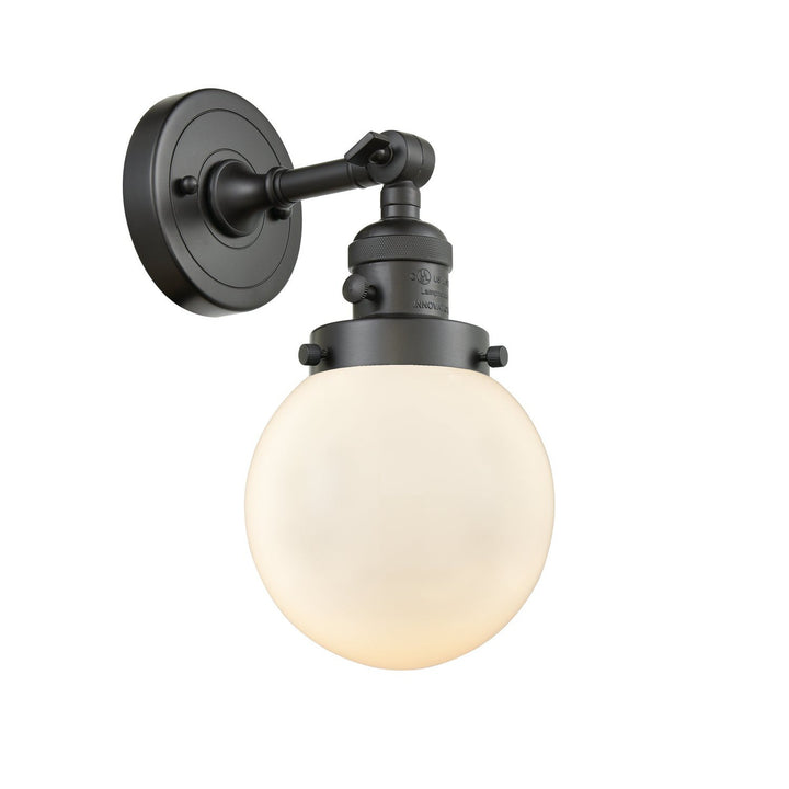 Innovations Franklin Restoration 203SW-OB-G201-6 Wall Sconce Light - Oil Rubbed Bronze