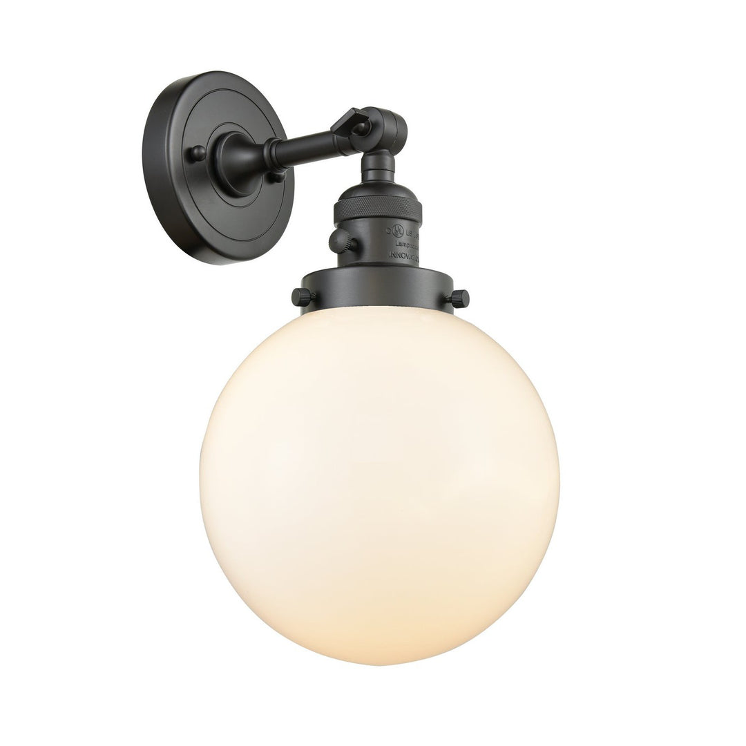 Innovations Franklin Restoration 203SW-OB-G201-8 Wall Sconce Light - Oil Rubbed Bronze