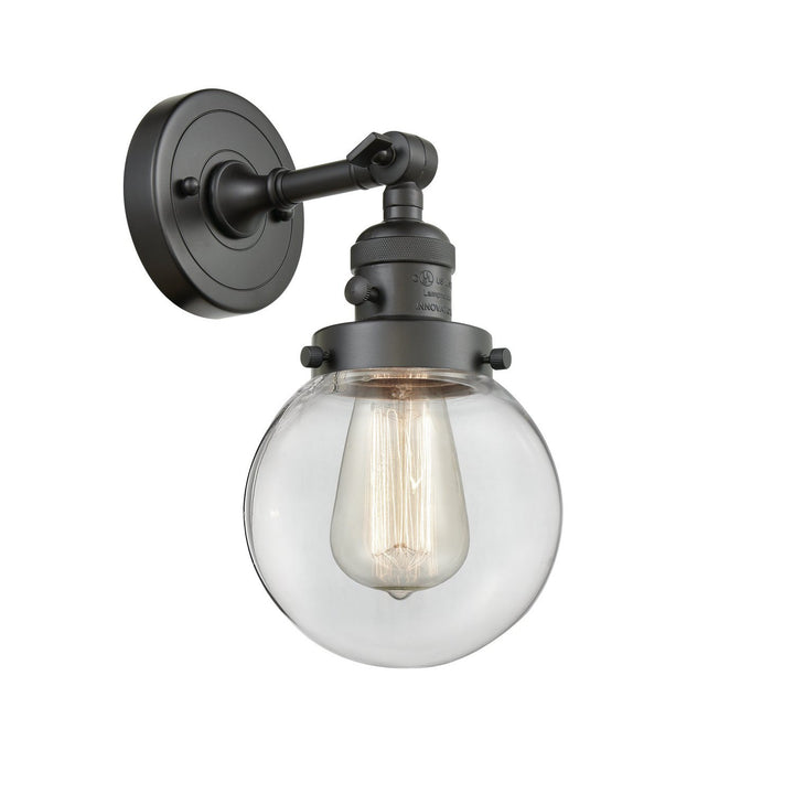 Innovations Franklin Restoration 203SW-OB-G202-6 Wall Sconce Light - Oil Rubbed Bronze