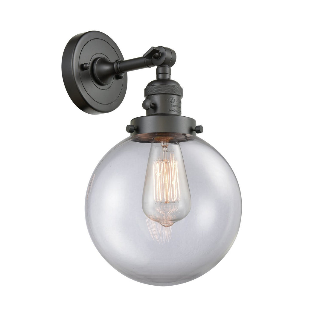 Innovations Franklin Restoration 203SW-OB-G202-8 Wall Sconce Light - Oil Rubbed Bronze