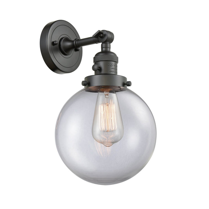Innovations Franklin Restoration 203SW-OB-G202-8 Wall Sconce Light - Oil Rubbed Bronze