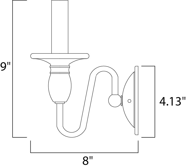 Maxim Towne 11031OI Wall Sconce Light - Oil Rubbed Bronze