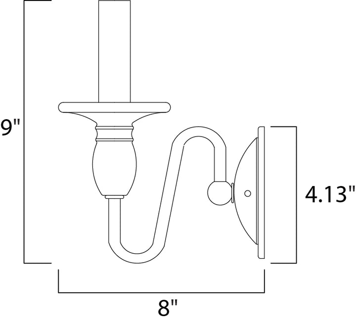 Maxim Towne 11031OI Wall Sconce Light - Oil Rubbed Bronze