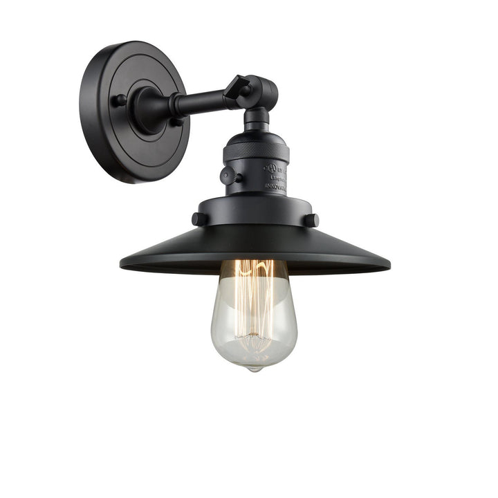 Innovations Franklin Restoration 203SW-BK-M6 Wall Sconce Light - Matte Black