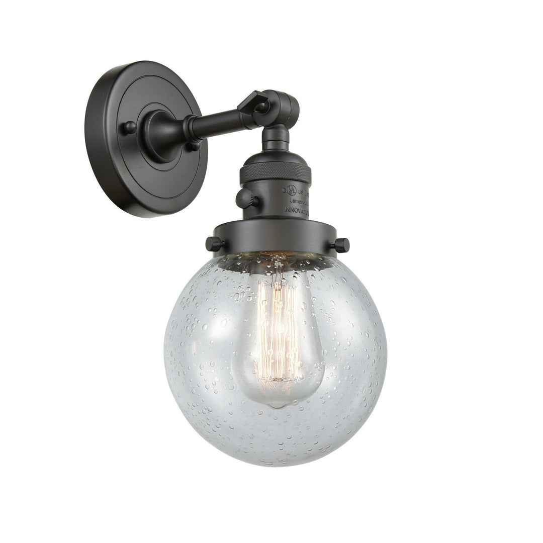 Innovations Franklin Restoration 203SW-OB-G204-6 Wall Sconce Light - Oil Rubbed Bronze